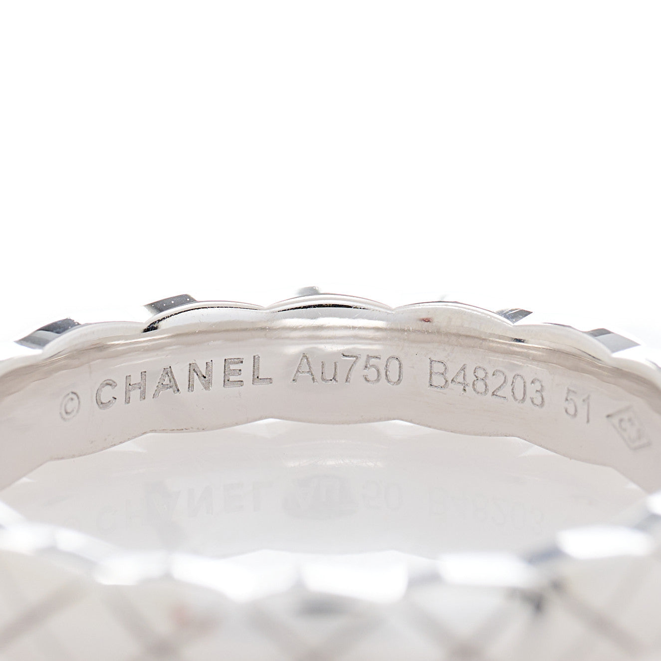 18K White Gold Mini Coco Crush Ring 51 5.75