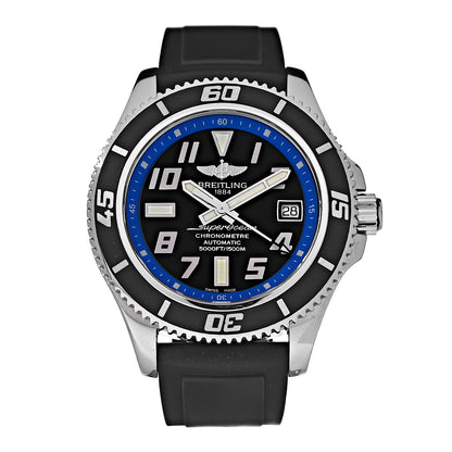 Breitling Stainless Steel Rubber 42mm SuperOcean Automatic Watch Blue A17364 1 of 9