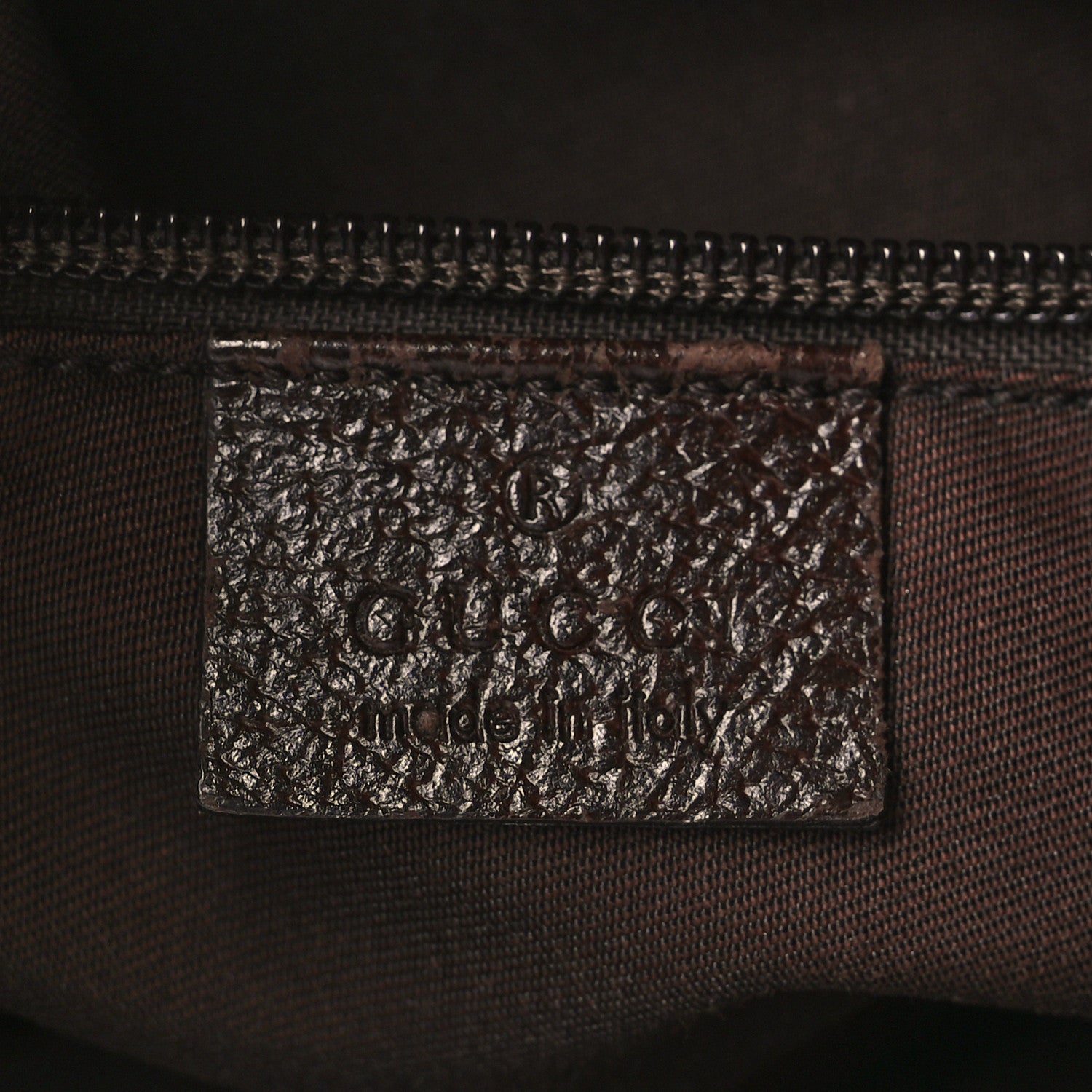 Gucci Monogram Medium Half Moon Hobo Dark Brown 5 of 9