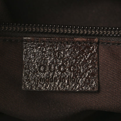 Gucci Monogram Medium Half Moon Hobo Dark Brown 5 of 9