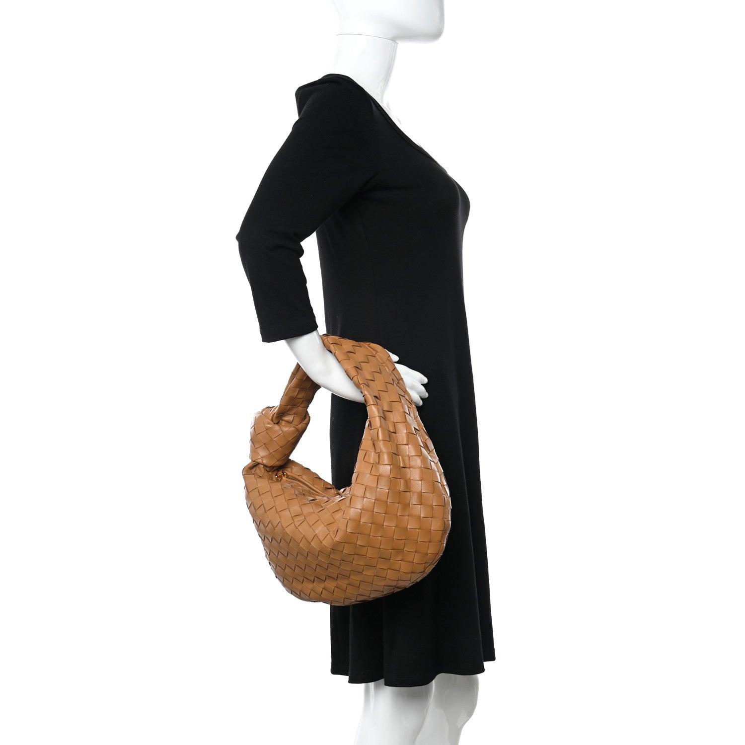 Bottega Veneta Nappa Intrecciato Teen Jodie Hobo Caramel 2 of 11