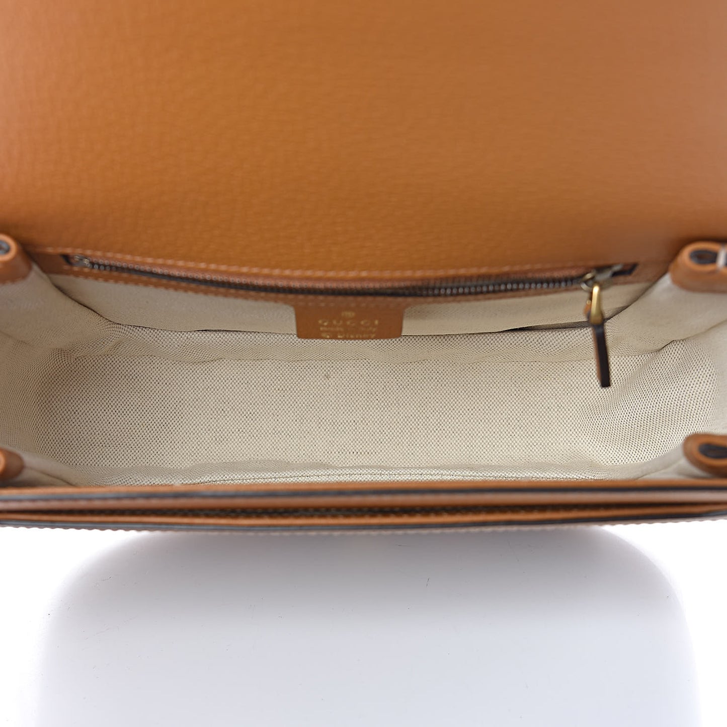 X DISNEY Mini Vintage GG Supreme Monogram Mickey Mouse Small Flap Messenger Bag Beige Vintage Sun Oil