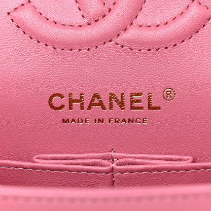 Chanel Lambskin Quilted Small Double Flap Pink 5 of 9
