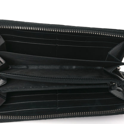 Gucci Guccissima Signature Zip Around Wallet Black 5 of 8