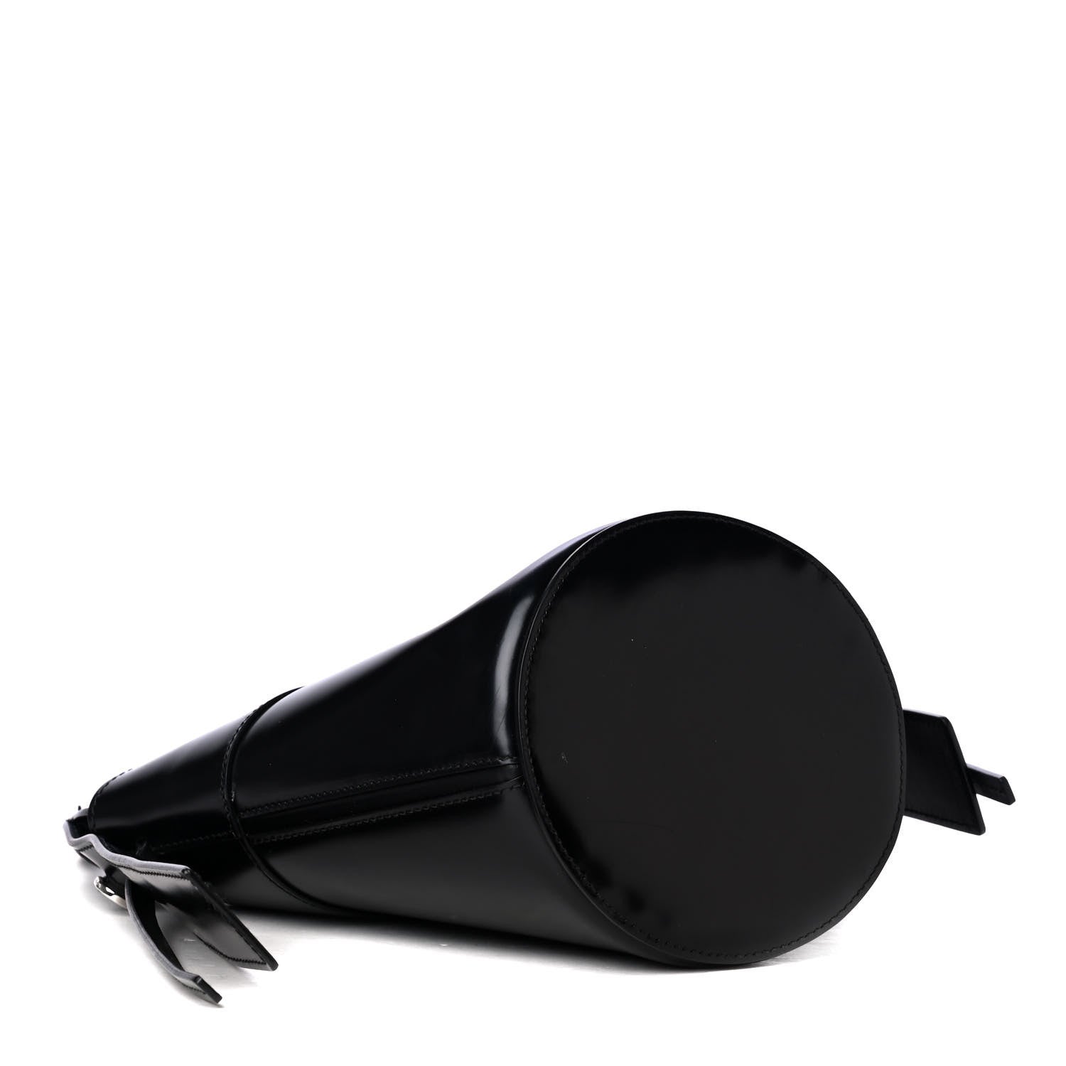 Prada Tessuto Spazzolato Ouverture Bucket Bag Black 4 of 5