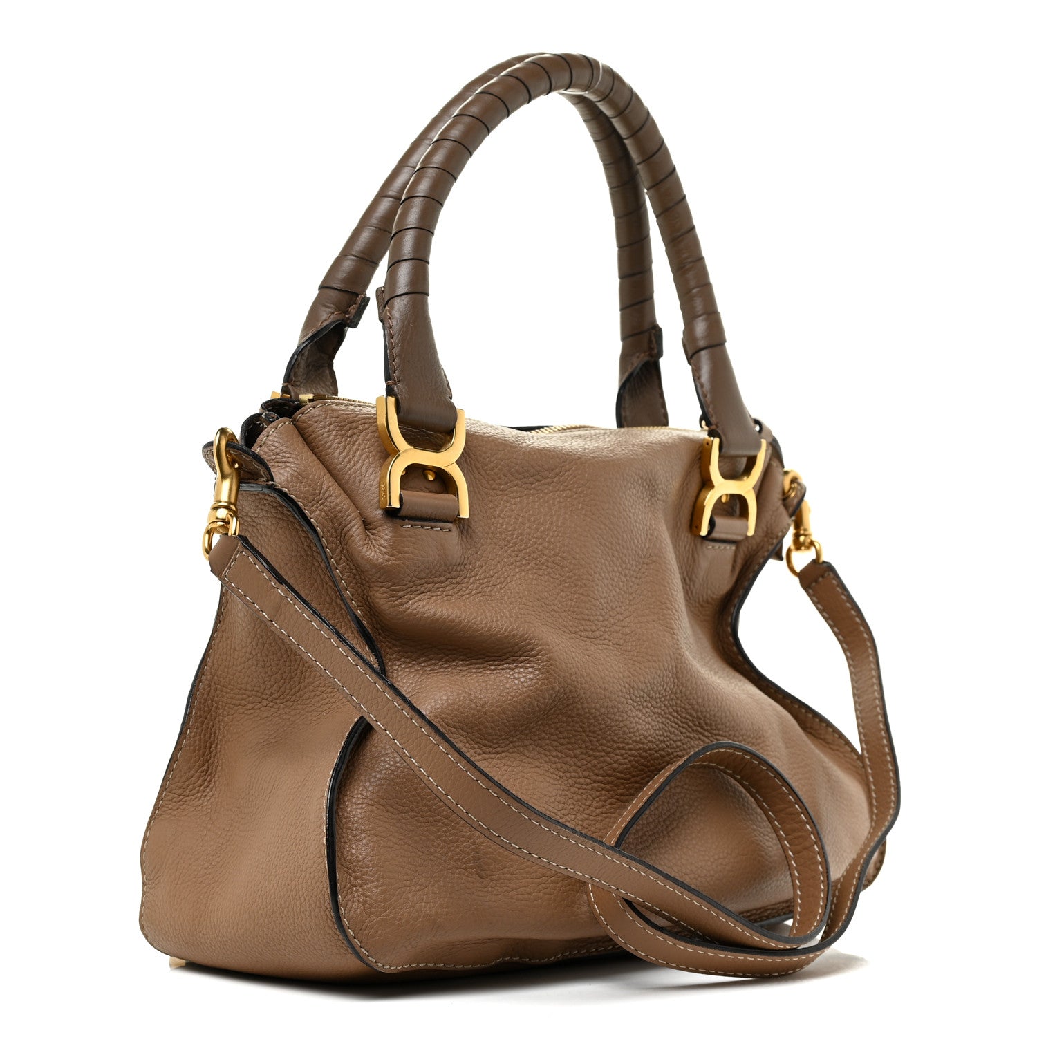 Chloe Calfskin Medium Marcie Satchel Nut 3 of 14