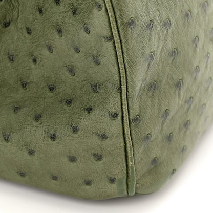 Hermes Ostrich Birkin 35 Vert Olive 17 of 23