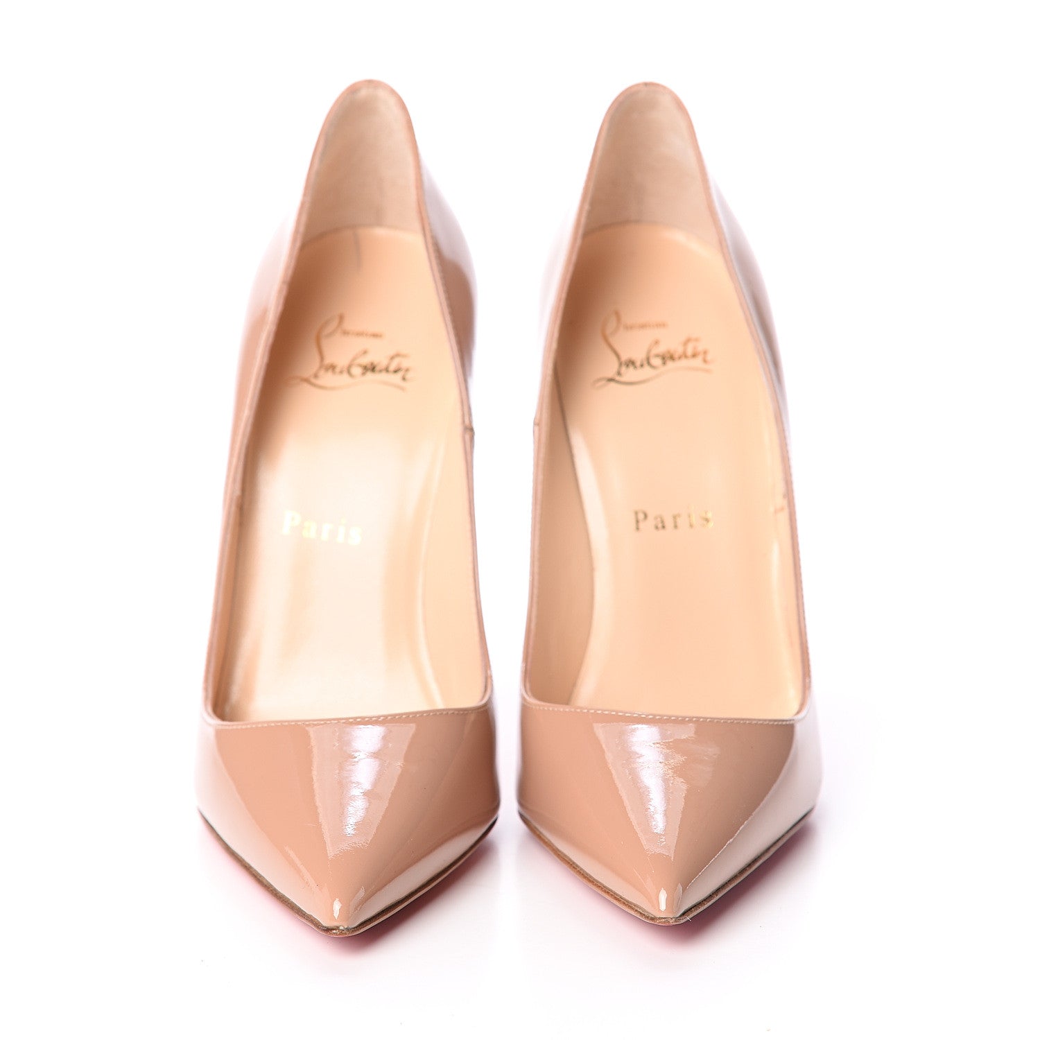 Christian Louboutin Patent So Kate 120 Pumps 37 Nude 2 of 7