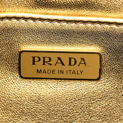 Prada Spazzolato Cleo Adjustable Strap Shoulder Bag Platino 6 of 8
