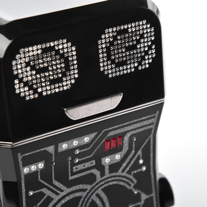 Chanel Plexiglass Crystal Robot Minaudiere Clutch Black 40 of 51