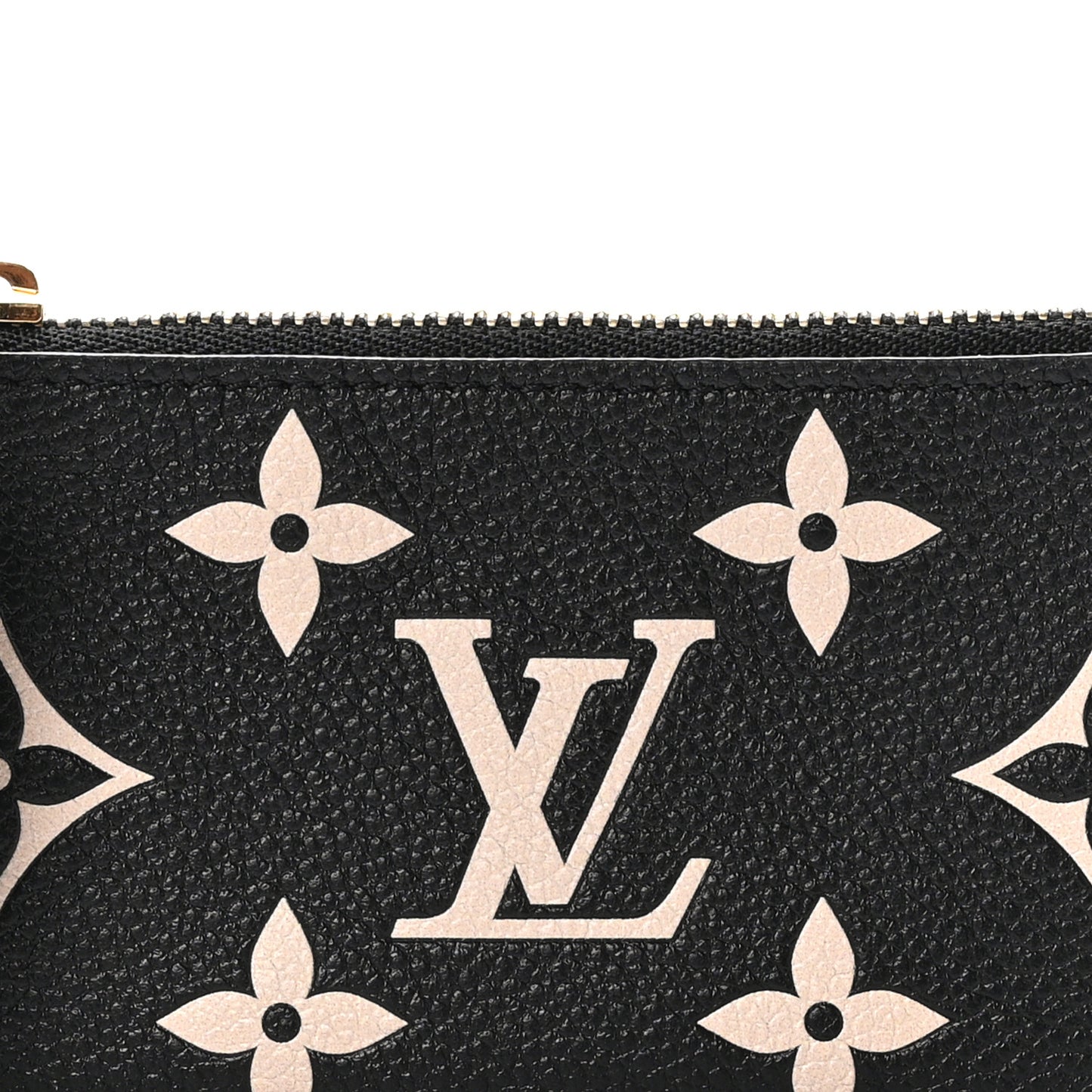 Empreinte Monogram Giant Key Pouch Black Beige