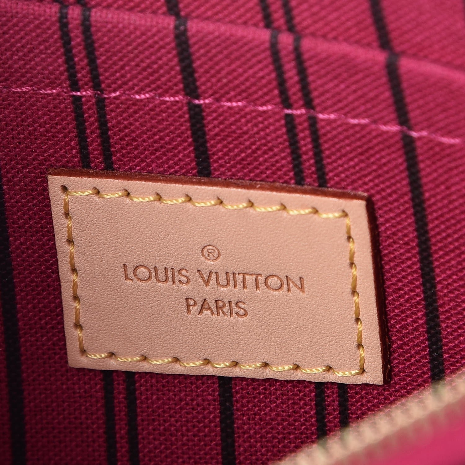 Louis Vuitton Monogram Neverfull MM GM Pochette Pivoine 6 of 8