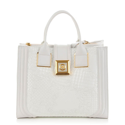Versace Patent Micro Vanitas Icon Handbag White 1 of 6