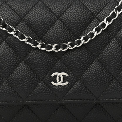 Chanel Caviar Quilted Wallet on Chain WOC Black 9 of 17