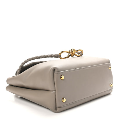Bottega Veneta Silky Calfskin Small Ciao Ciao Limestone 4 of 9