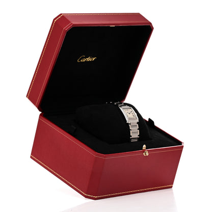 Cartier Stainless Steel Diamond Bezel 20mm Tank Francaise Quartz Watch 5 of 5