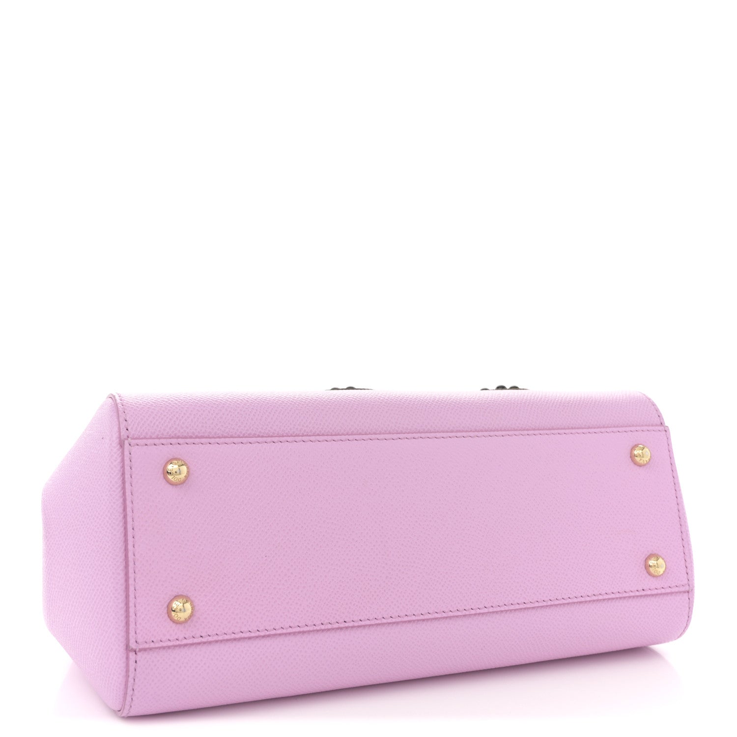 Dolce & Gabbana Dauphine Studded Medium DG Family Patch Miss Sicily Satchel Pink Rosa Chiaro 4 of 11