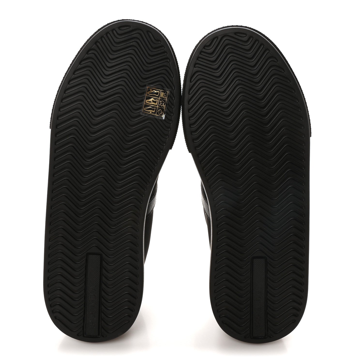 Prada Nylon Gabardine Studded Low Top Sneakers 39 Black 6 of 9