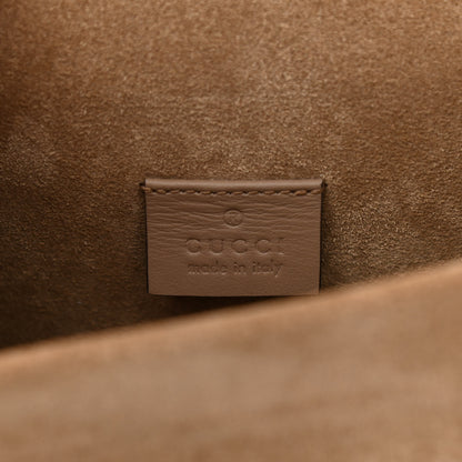 Gucci GG Supreme Monogram Suede Crystal Small Dionysus Shoulder Bag Beige Ebony Taupe 6 of 9