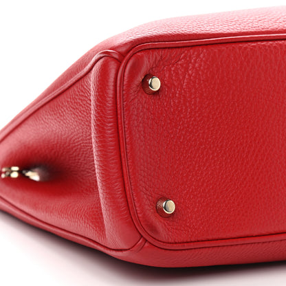 Christian Dior Bullcalf Medium Diorissimo Tote True Red 8 of 9