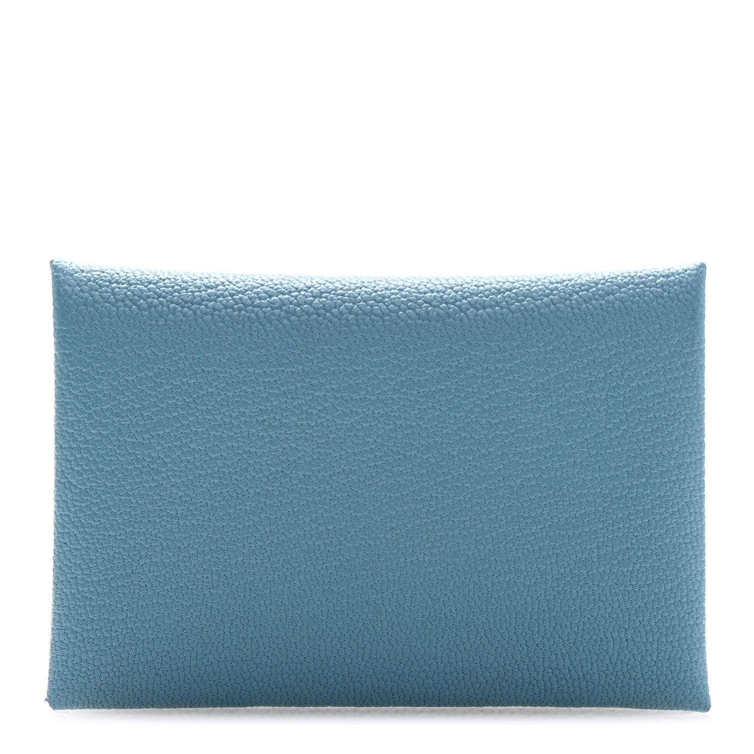 Hermes Chevre Mysore Calvi Card Case New Bleu Jean 1 of 8