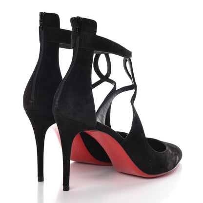 Christian Louboutin Veau Velours Rosas 85 Pumps 36.5 Black 4 of 9
