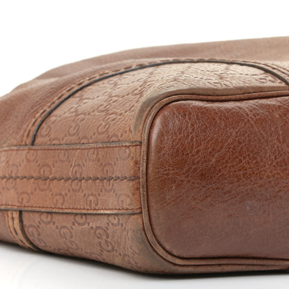 Gucci Calfskin Guccissima Trim Large Signoria Hobo Brown 9 of 23