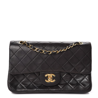 Chanel Lambskin Quilted Small Double Flap Black 1 of 14