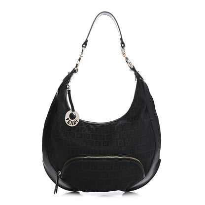 Fendi Zucchino Cuoio Chef Hobo Black 1 of 7