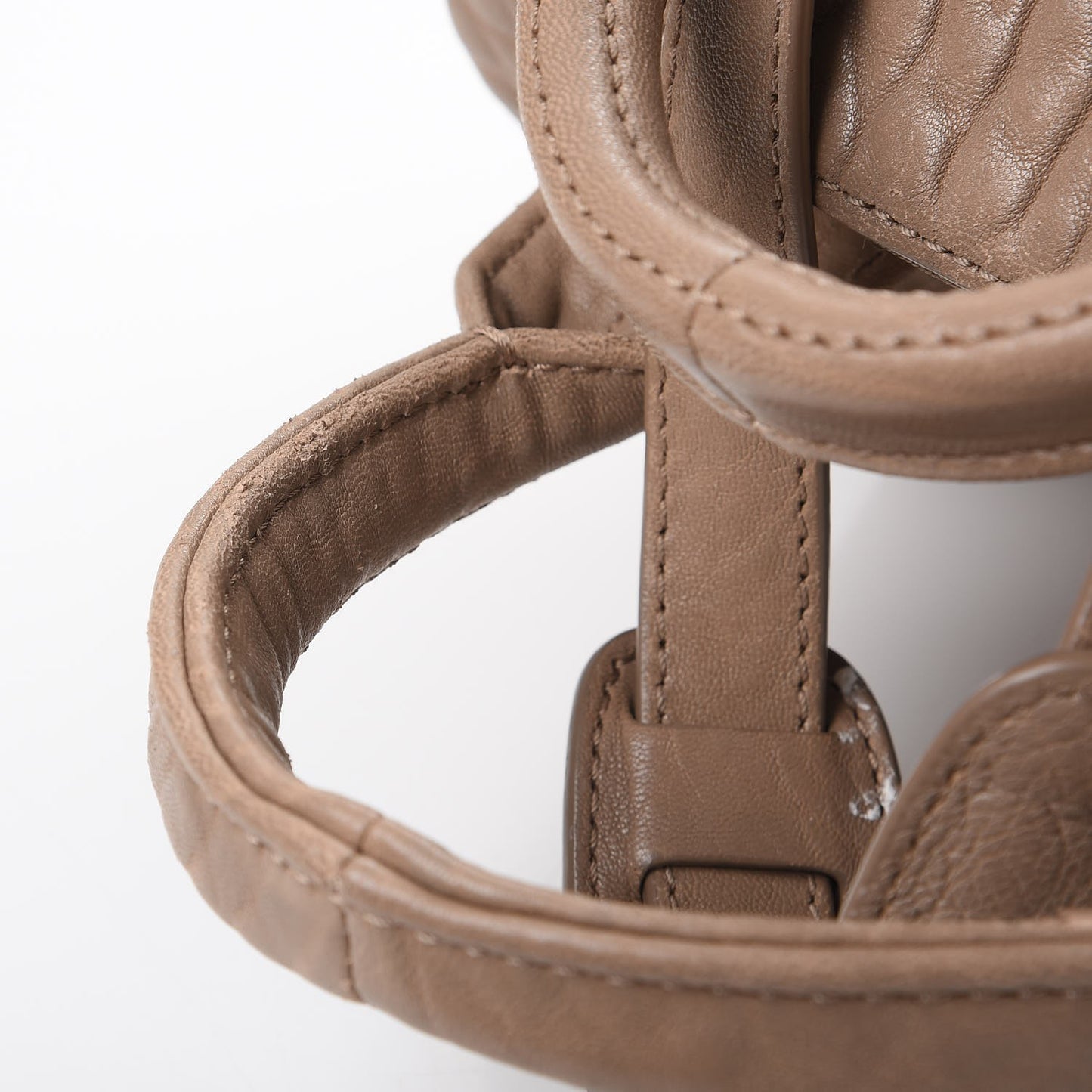 Pebbled Lambskin Rockie Latte Rose Gold Hardware