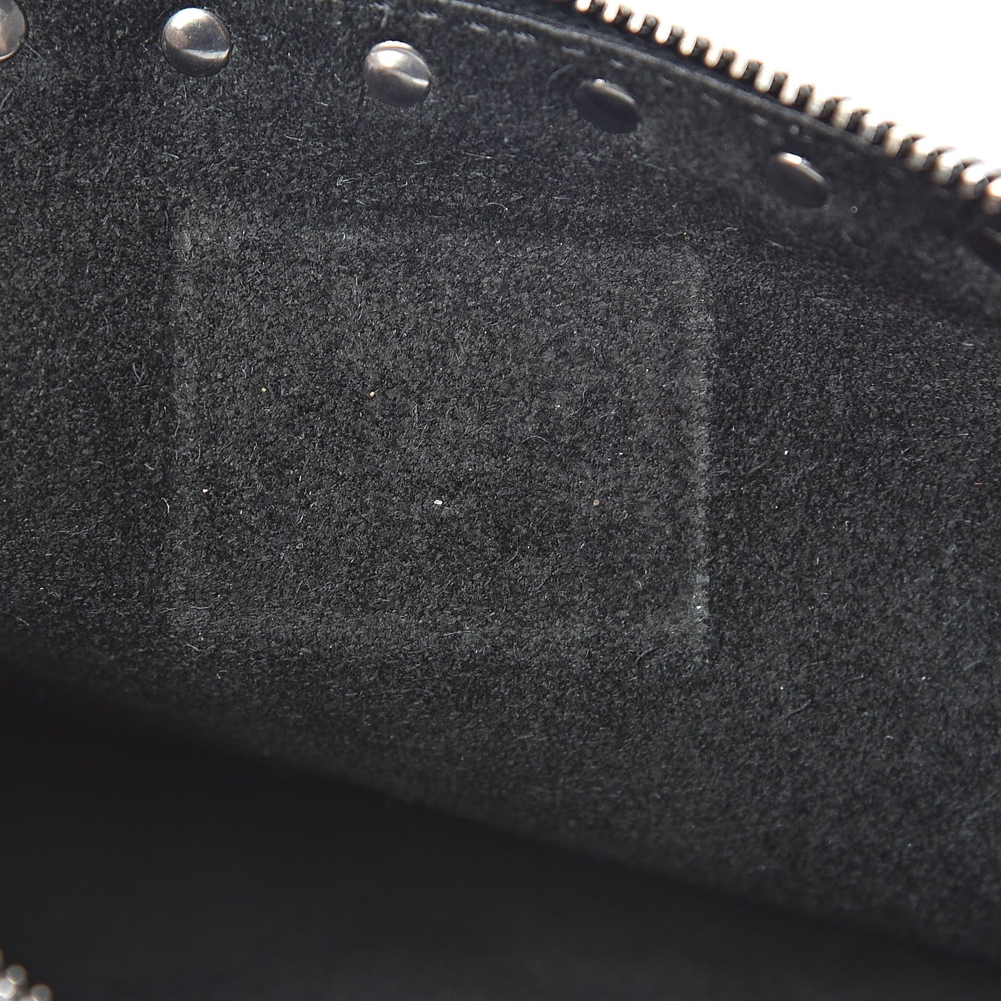 Pebbled Calfskin Onyx Large Rockstud Rolling Zip Pouch Black