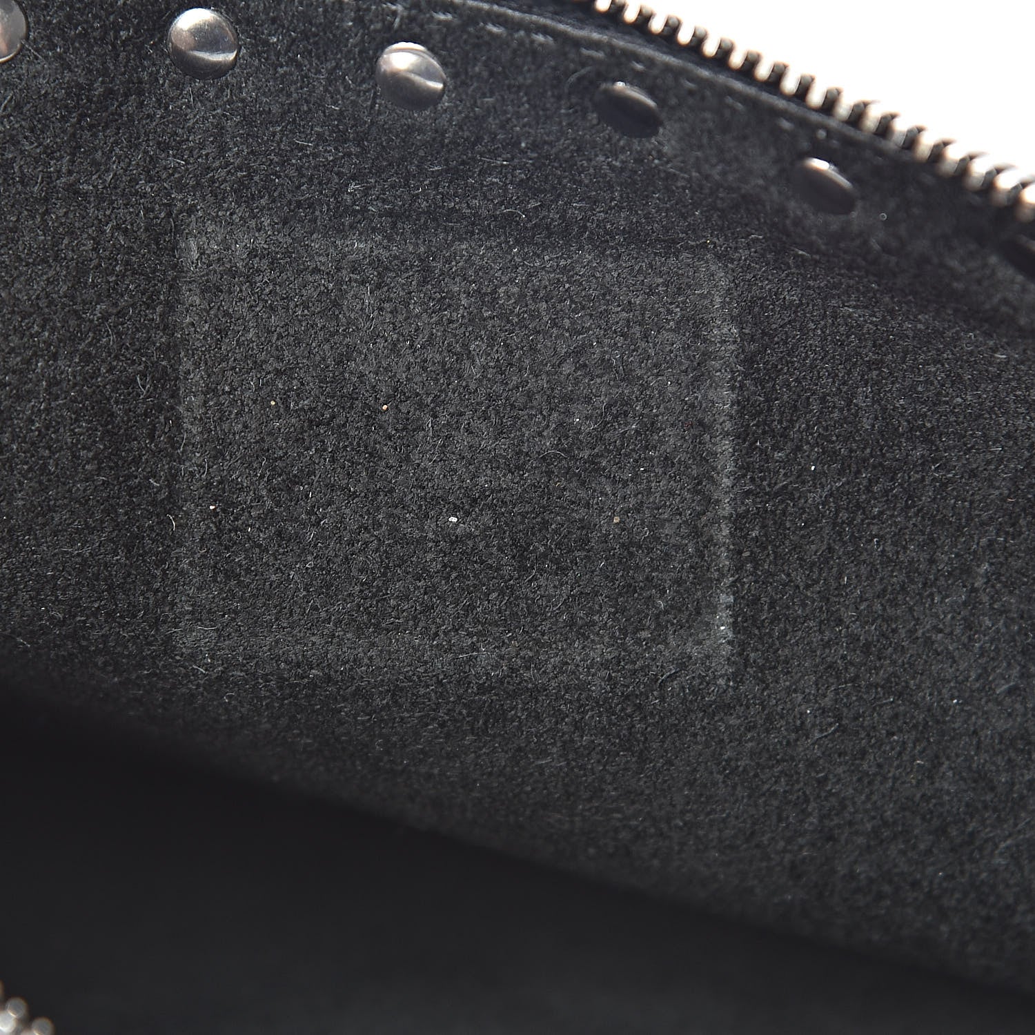 Valentino Garavani Pebbled Calfskin Onyx Large Rockstud Rolling Zip Pouch Black 7 of 7