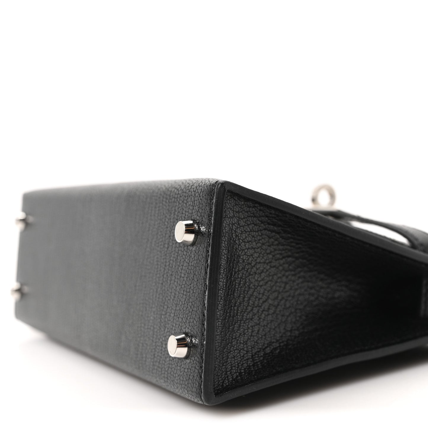Chevre Mysore Lizard Mini Kelly Sellier Touch 20 Black Ombre