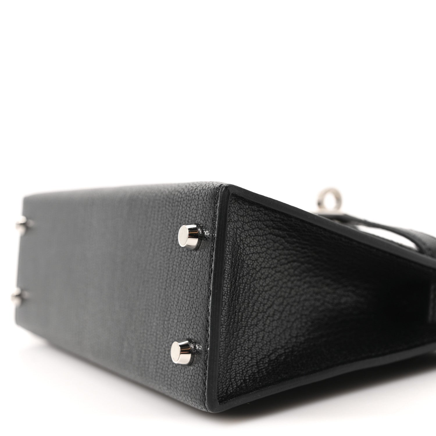 Hermes Chevre Mysore Lizard Mini Kelly Sellier Touch 20 Black Ombre 9 of 9