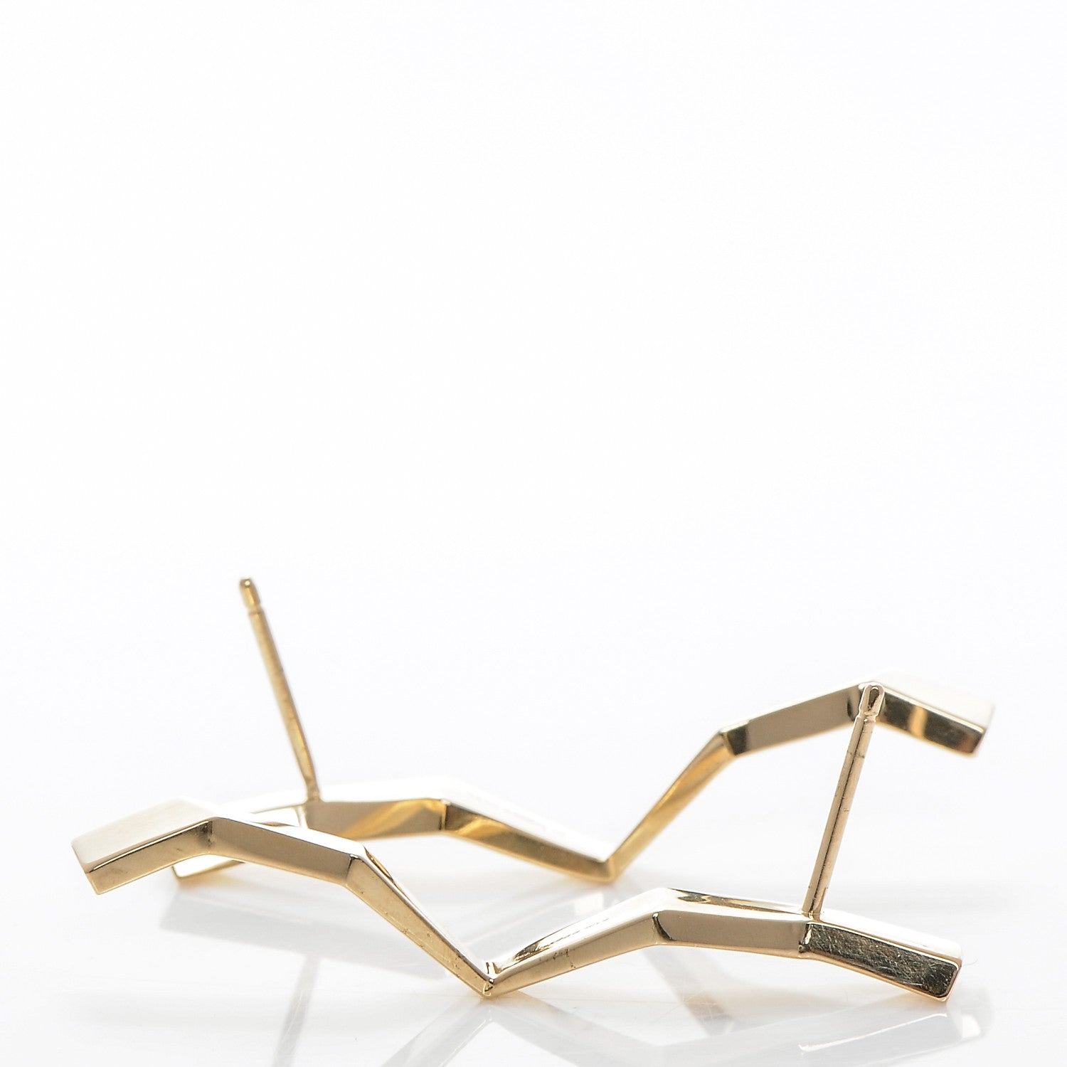 Tiffany 18K Yellow Gold Frank Gehry Fold Earrings 3 of 6