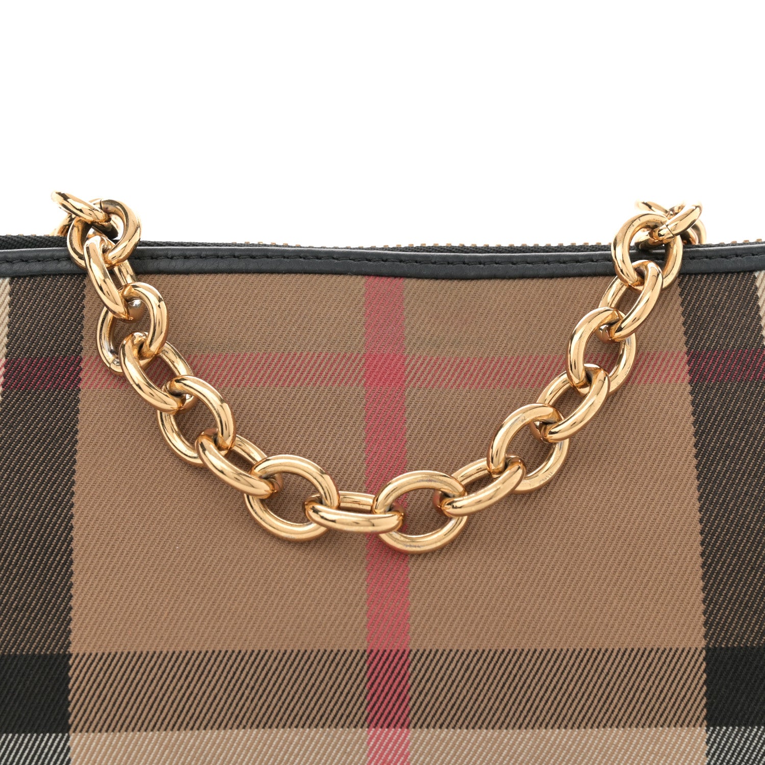 Burberry Derby House Check Abingdon Convertible Clutch Black 7 of 11