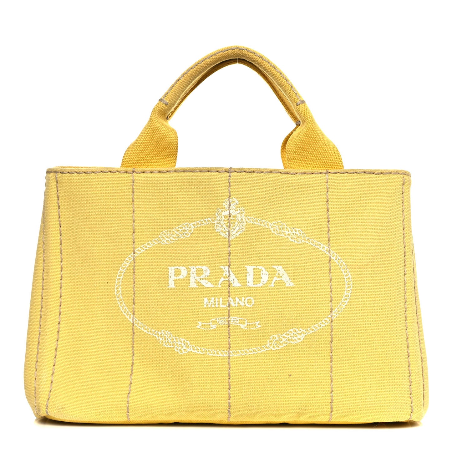 Canvas Canapa Small Logo Tote Yellow