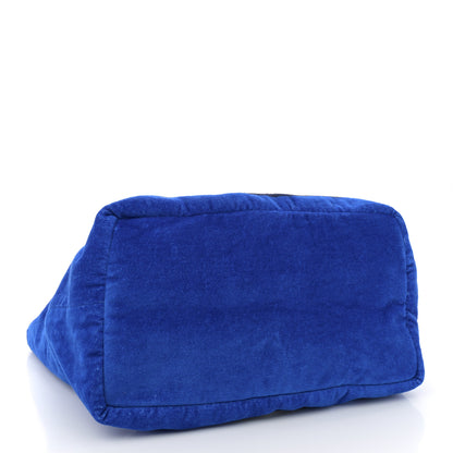 Chanel Terry Cloth Cotton La Pausa Bay Reversible Beach Tote Blue 8 of 18