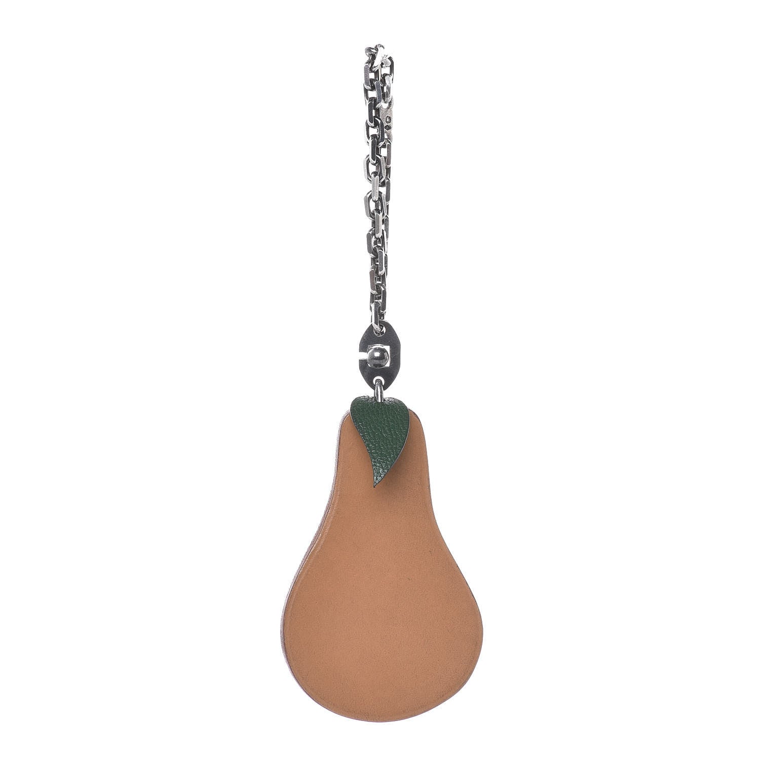 Hermes Swift Chevre Pear Key Chain Bag Charm 1 of 8