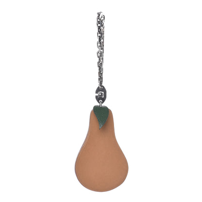 Hermes Swift Chevre Pear Key Chain Bag Charm 1 of 8