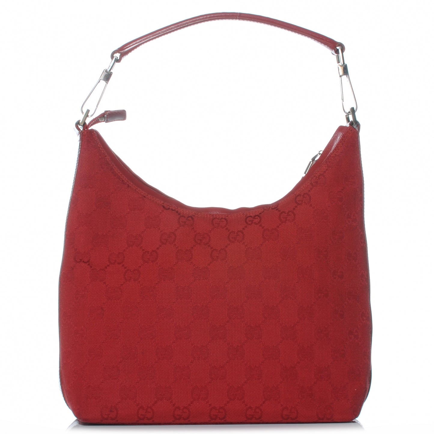 Monogram Small Hobo Red