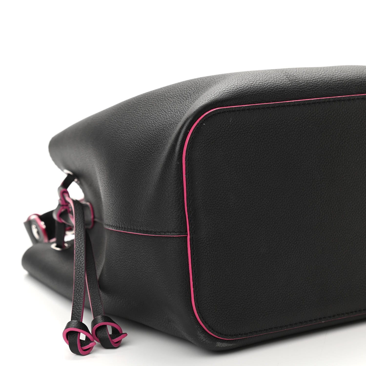 Louis Vuitton Calfskin Lockme Bucket Black 10 of 11