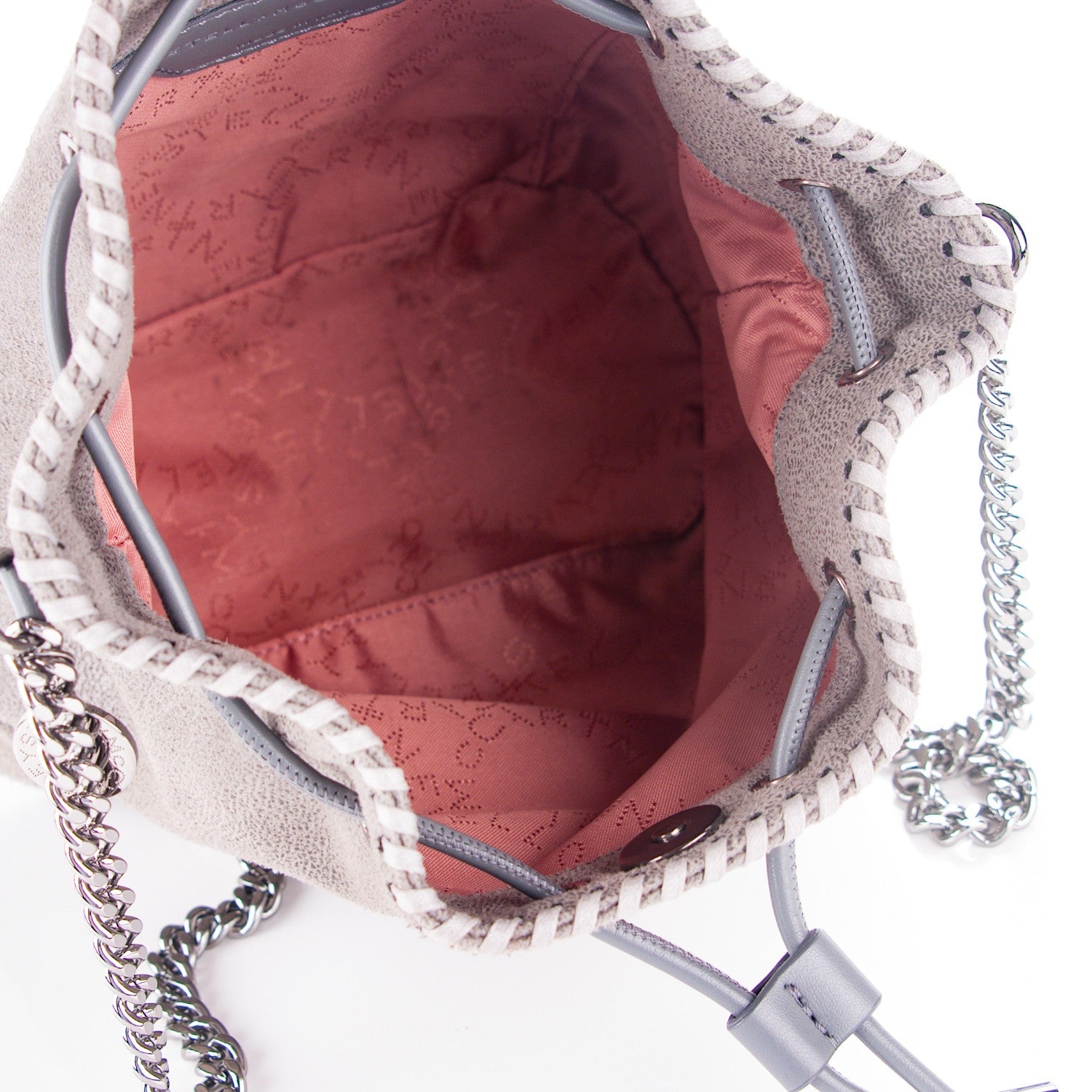 Stella McCartney Shaggy Deer Mini Bucket Falabella Bag Grey 5 of 6