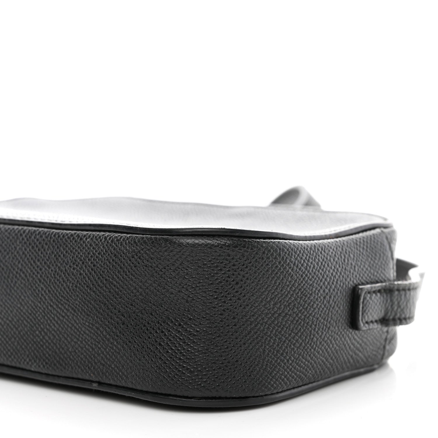Balenciaga Signature Grained Calfskin Logo XS Ville Camera Bag Black White 10 of 13