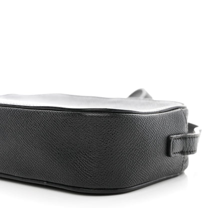 Balenciaga Signature Grained Calfskin Logo XS Ville Camera Bag Black White 10 of 13