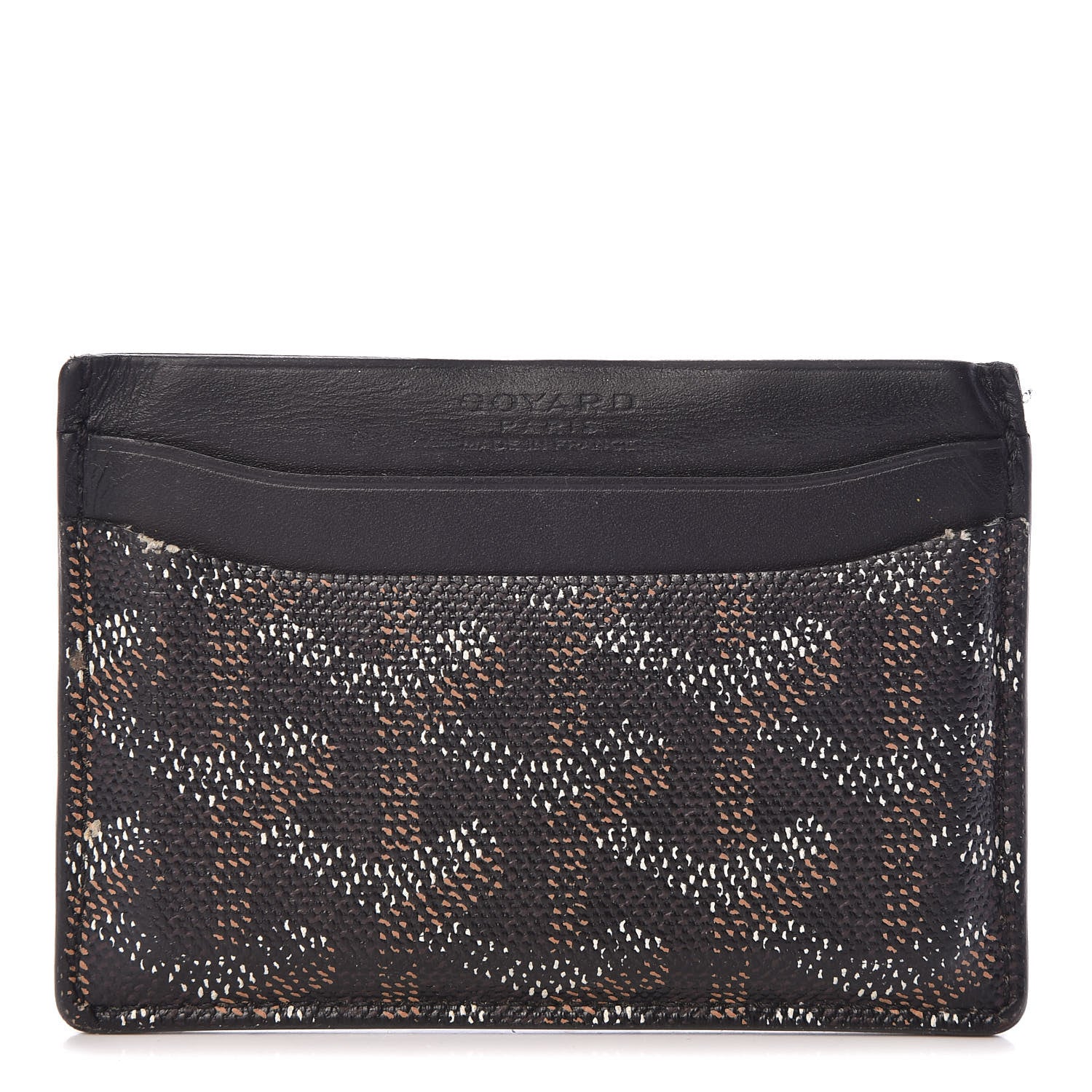 Goyard Goyardine Saint Sulpice Card Holder Black 1 of 10