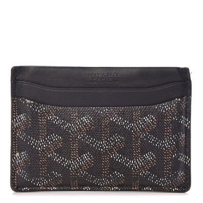 Goyard Goyardine Saint Sulpice Card Holder Black 1 of 10