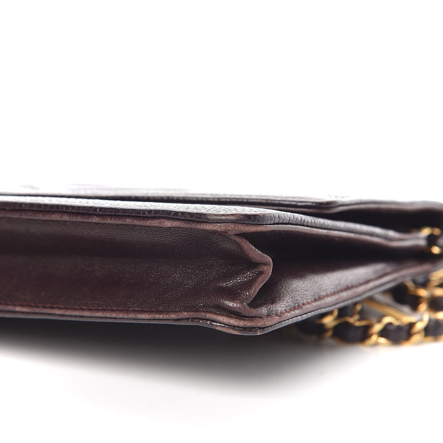 Chanel Caviar Timeless CC Wallet On Chain WOC Burgundy 13 of 14
