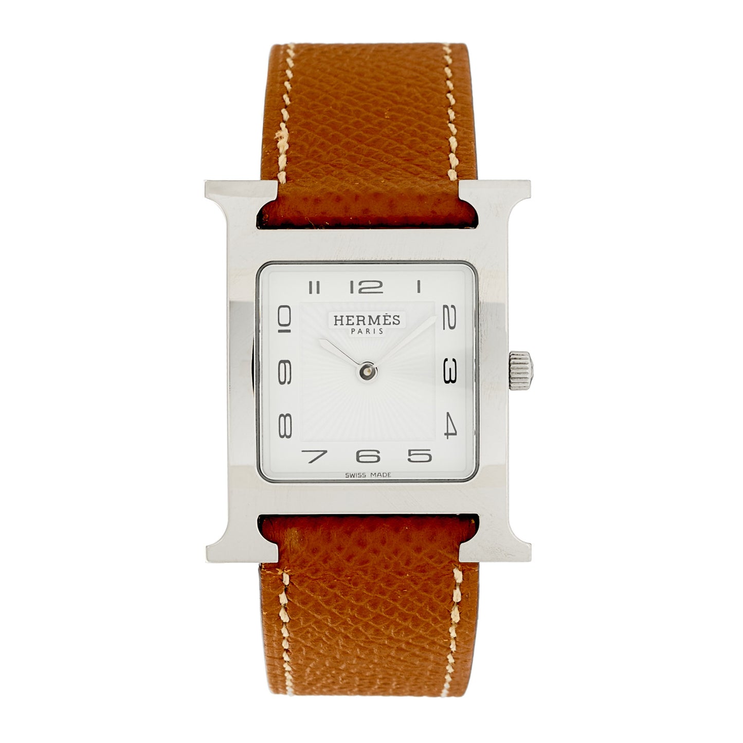 Stainless Steel Epsom 26mm Heure H Hour Quartz Watch Gold