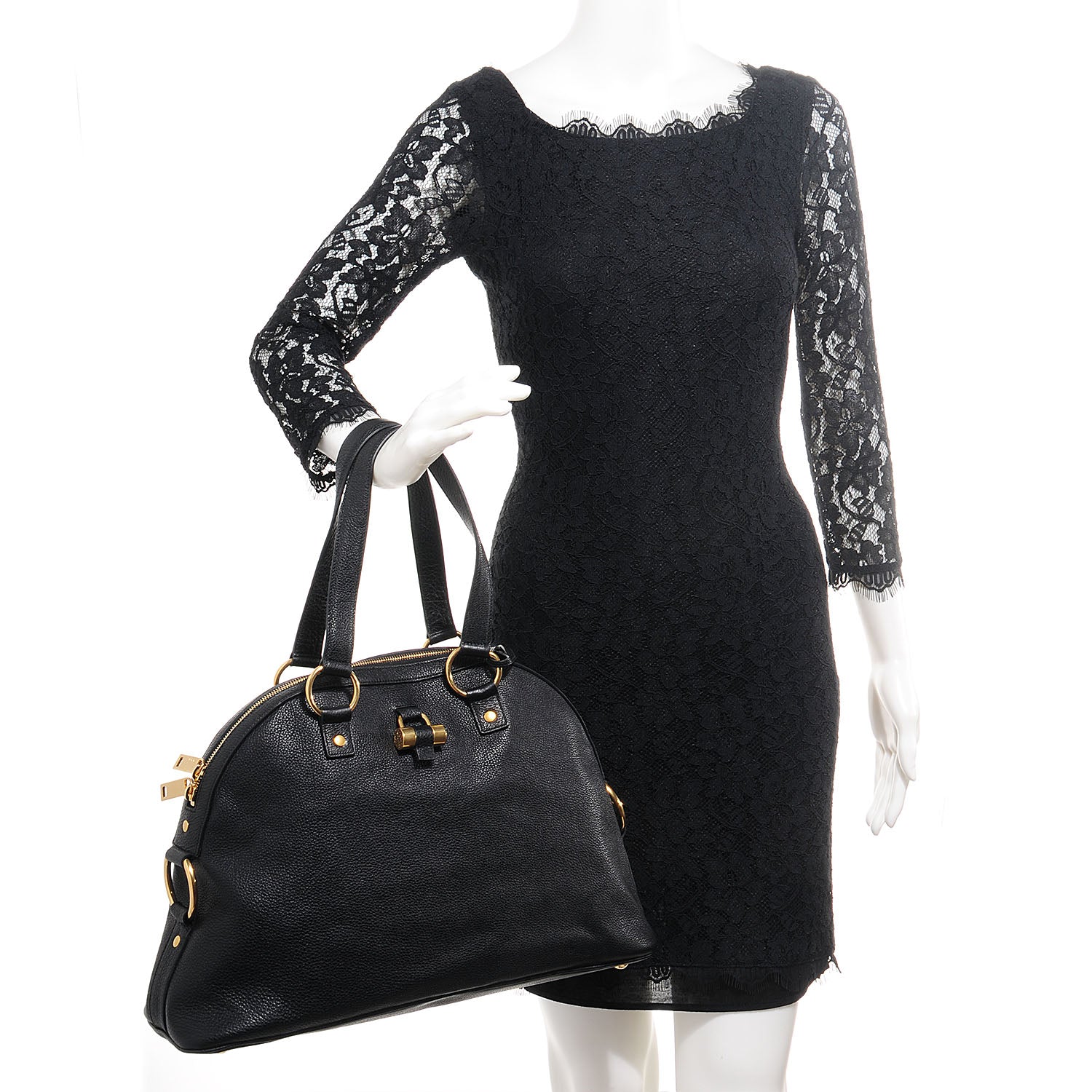 Saint Laurent Leather Medium Muse Black 2 of 9